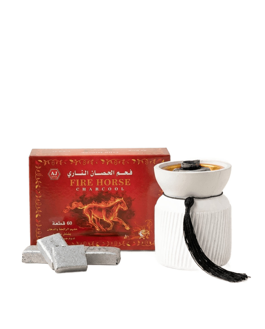 Fire Horse Silver Charcoal for Bukhoor